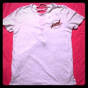 PINK Laced Back Campus Tee